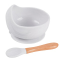 Amazon Microwave Safe Marble Lid Bpa Free Kid Travel Snack Food Rice Soup Feeding Silicone Suction Spoon Set Baby Silicon Bowl